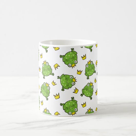 Frosch-Cartoon-Muster Kaffeetasse (Mittel)