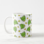 Frosch-Cartoon-Muster Kaffeetasse (Links)