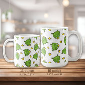 Frosch-Cartoon-Muster Kaffeetasse