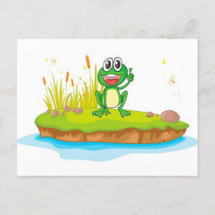 Frosch Cartoon niedlich   Phantastische Schenkung Feiertagspostkarte
