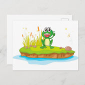 Frosch Cartoon niedlich | Phantastische Schenkung Feiertagspostkarte (Vorne/Hinten)