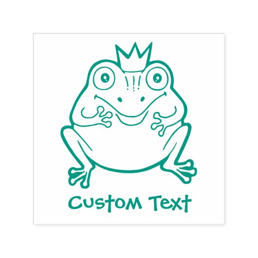 Frosch-Cartoon Permastempel (Design)