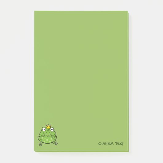 Frosch-Cartoon Post-it Klebezettel (Vorderseite)