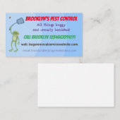 Frosch Cartoon Schädling Kontrolle Visitenkarte (Vorne/Hinten)