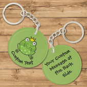 Frosch-Cartoon Schlüsselanhänger