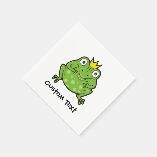 Frosch-Cartoon Serviette (Ecke)