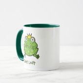 Frosch-Cartoon Tasse (Vorderseite Links)