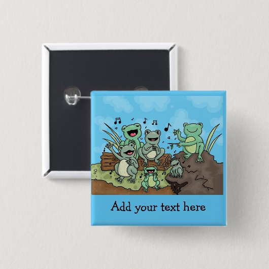 Frosch-Chor Button (Vorne & Hinten)
