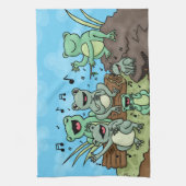 Frosch-Chor Geschirrtuch (Vertikal)