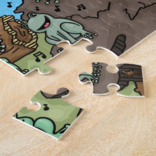 Frosch-Chor Puzzle (Seite)
