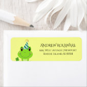 Frosch Clover Rücksendeadresse gelb (Insitu)