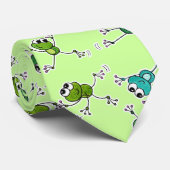 Frosch Collage Krawatte (Gerollt)