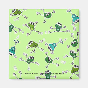 Frosch Collage Magnet