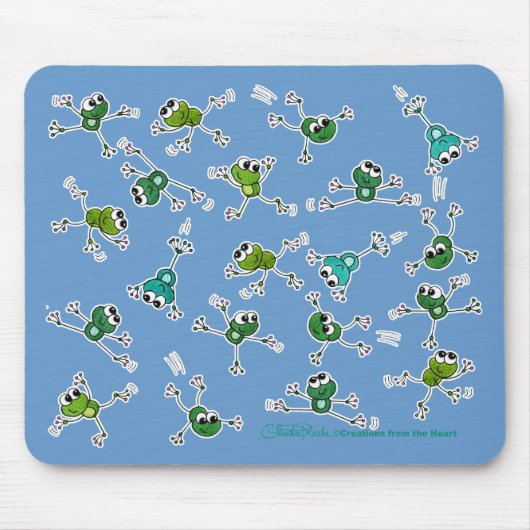 Frosch Collage Mousepad (Vorne)