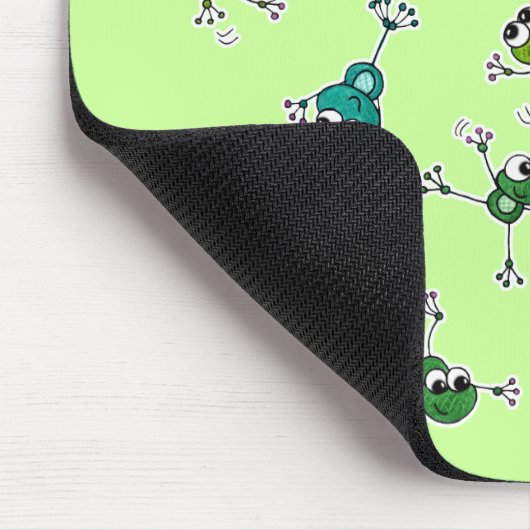 Frosch Collage Mousepad (Ecke)