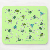 Frosch Collage Mousepad (Vorne)