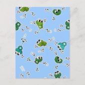 Frosch Collage Postkarte (Vorderseite)