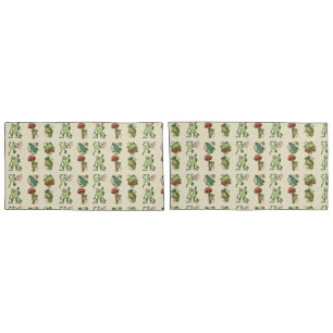Frosch Cottagecore Stil Kissenbezug