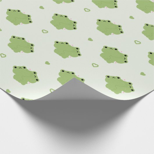 Frosch Couple Geschenkpapier (Ecke)