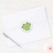 Frosch Couple Runder Aufkleber (Umschlag)