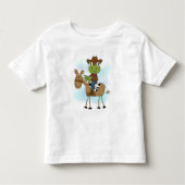 Frosch Cowboy mit Pferdehemden und Geschenken Kleinkind T-shirt (Vorderseite)