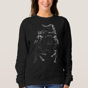 Frosch Creepy Animal Grunge Grafik Sweatshirt