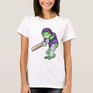 Frosch Cricket Cricket-Schläger Sport T-Shirt