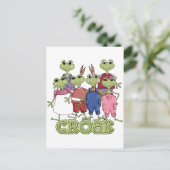 Frosch Croak Tshirts und Geschenke Postkarte (Stehend Vorderseite)