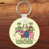 Frosch Croak Tshirts und Geschenke Schlüsselanhänger (Vorderseite)