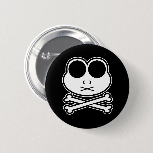 Frosch Cross Bone - Cutout Button (Vorne & Hinten)
