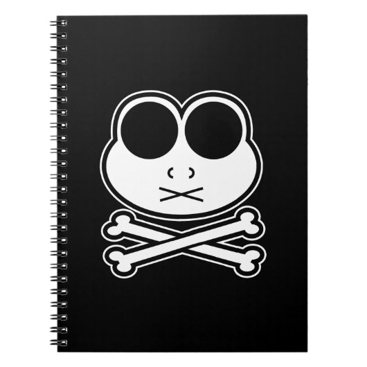 Frosch Cross Bone - Cutout Notizblock (Vorderseite)