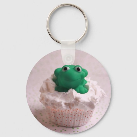 Frosch Cupcake Schlüsselanhänger (Vorderseite)