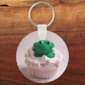 Frosch Cupcake Schlüsselanhänger (Vorderseite)
