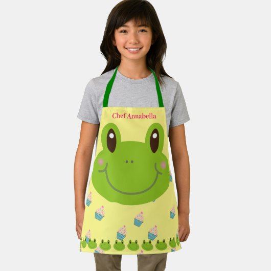Frosch Cupcakes Buntes Backen Schürze (Insitu)