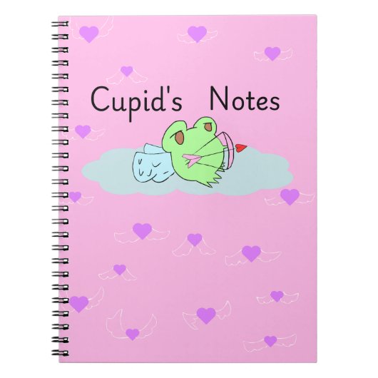 Frosch-Cupids Notizen Notizblock (Vorderseite)