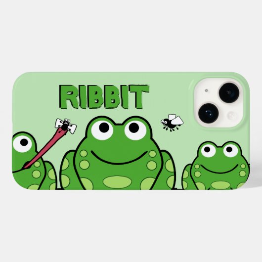 Frosch Custom Case-Mate iPhone Hülle (Rückseite (Horizontal))