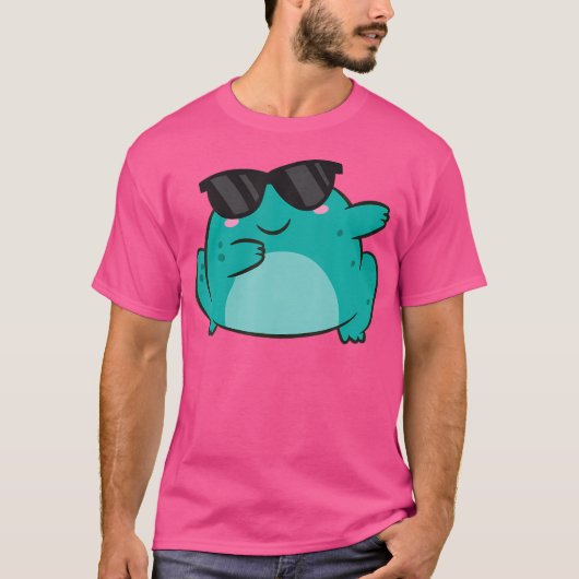 Frosch Dabbing Toad Animal Funny Dabbing Frosch T-Shirt (Vorderseite)