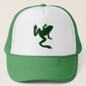 Frosch Dark Green Silhouette Truckerkappe (Vorderseite)