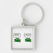 Frosch-Debet oder Kredit-Schlüsselanhänger Schlüsselanhänger (Vorne)