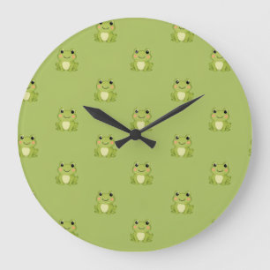 Frosch-Dekorationsuhr Große Wanduhr