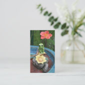 Frosch-denkende Visitenkarte (Stehend Vorderseite)