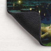 Frosch, der auf Sterne und Glühwürmchen starrt Mousepad (Ecke)