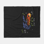 Frosch, der dich liebt, einfacher klassischer Stil Fleecedecke (Vorderseite (Horizontal))
