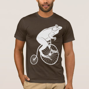Frosch, der ein Penny-Farthing reitet T-Shirt