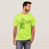 Frosch, der Fliege mit Netz jagt T-Shirt (Vorne ganz)