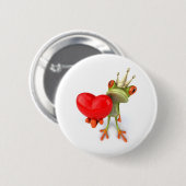 Frosch der König Heart Button (Vorne & Hinten)