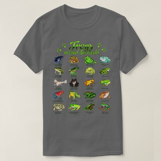 Frosch der Welt T-Shirt (Design vorne)