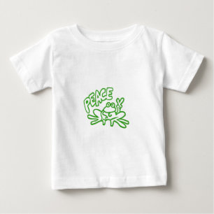 Frosch des Friedens Baby T-shirt
