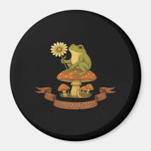 Frosch des Gartens Fairycore Cottagecore Frosch Magnet