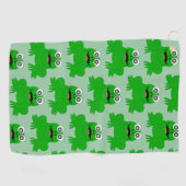 Frosch Design Jeder Farbige Hintergrund Golfhandtuch (Horizontal)